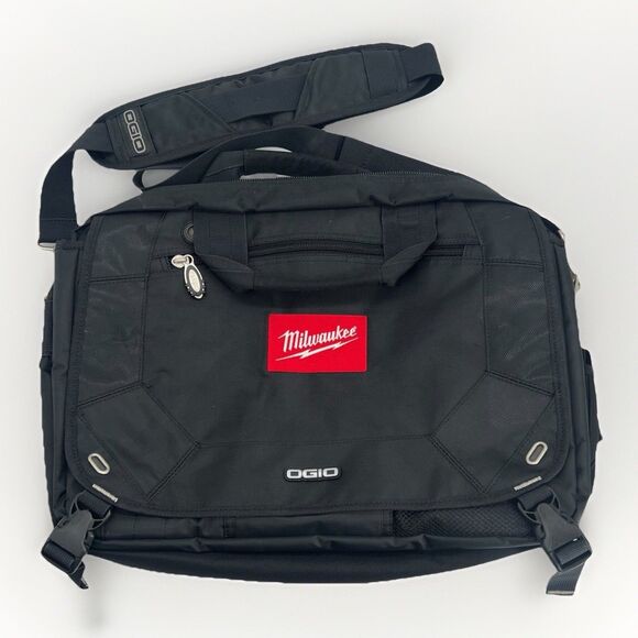 Ogio Job site Messenger  Laptop Bag With Custom Milwaukee Tool Logo Embroidered - Picture 1 of 13